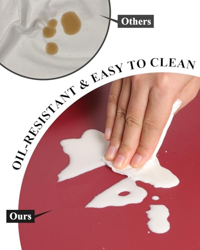 Wine Red Plastic Table Cover Protector
