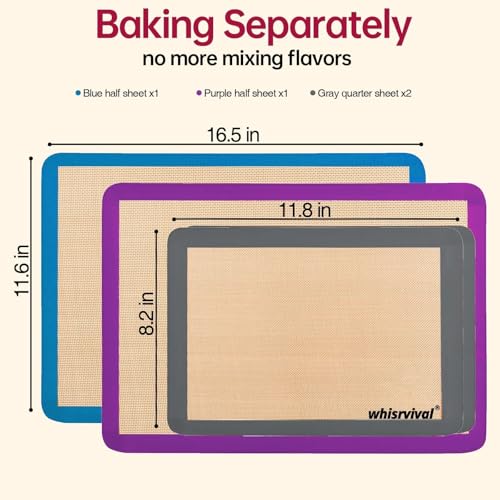 4 Pack Silicone Baking Mat