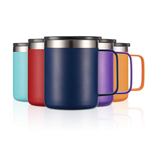 12 oz Insulated Travel Coffee Mug with Handle