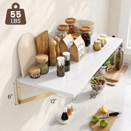 Wall Mounted Floating Shelves Set of 2 (2 Count)