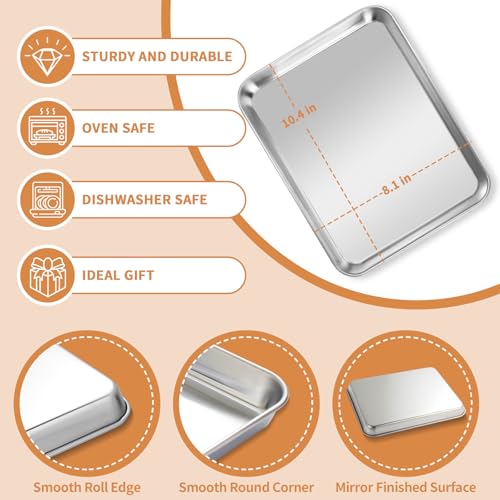 Stainless Steel Baking Sheet Pan Set of 2