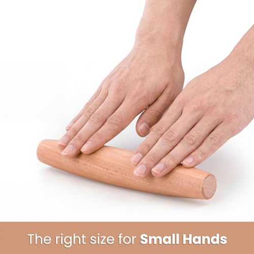 12 Pack 8 Inch Small Wood Rolling Pins (12 Count)