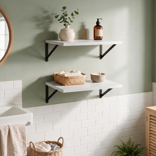 Wall Mounted Floating Shelves Set of 2 (2 Count)