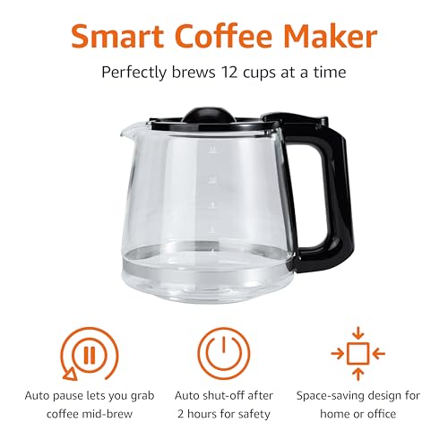 Programmable 12 Cup Drip Coffee Maker with Glass Coffee Pot