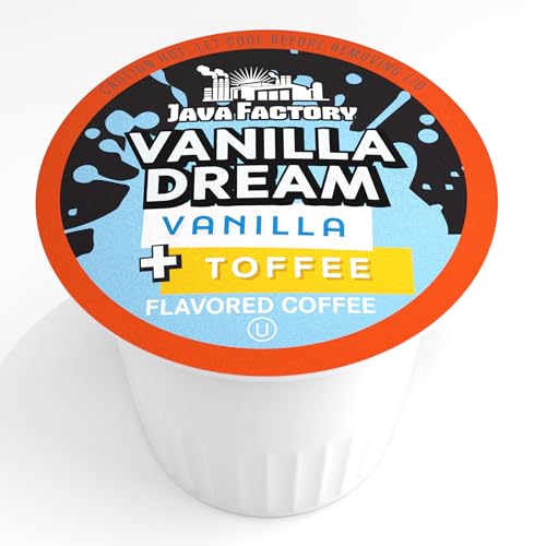 Coffee Pods Vanilla Flavored Coffee Compatible with K Cup Brewers Including 2.0 (40 Count)