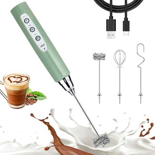 Granite Green Milk Frother Wand for Coffee