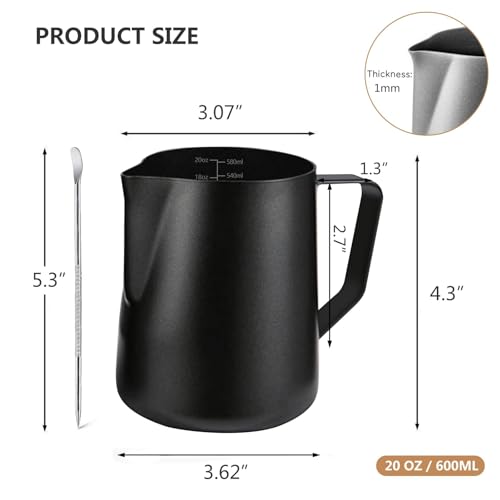 Milk Frother Pitcher 20 OZ