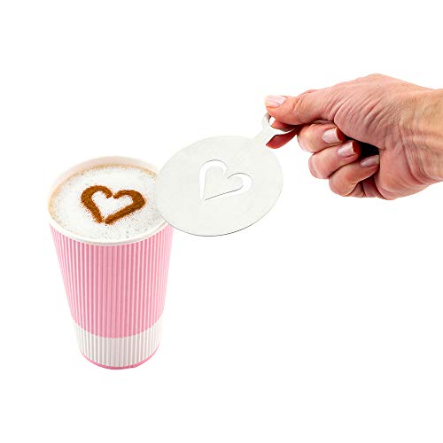 Stainless Steel Heart Coffee Decorating Stencil