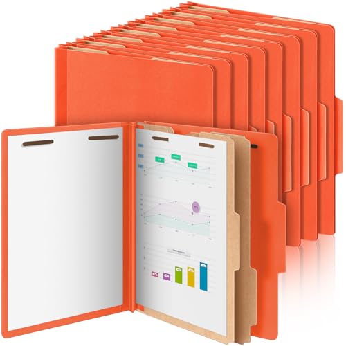 12 Pcs Classification Folders Letter Size Bulk