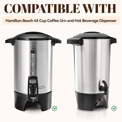 150Pcs Unbleached Paper Coffee Filters for Hamilton Beach 45 Cup 40515G (150 Count)