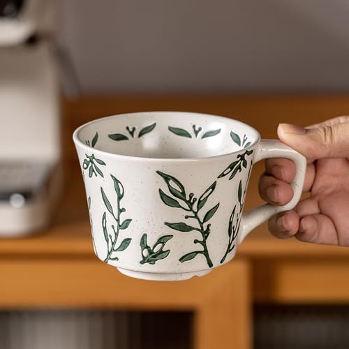 Ceramic Mugs 11 oz Unique Luxurious Cups Set of 4