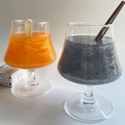 Orange Edible Glitter Black Glimmer Powder for Halloween Cakes Drinks
