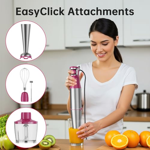 Immersion Blender Handheld Corded Hand Blenders Set 1100W