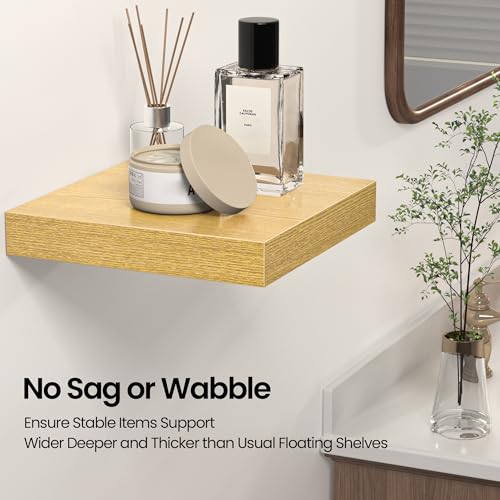 Square Floating Shelves for Wall (4 Count)