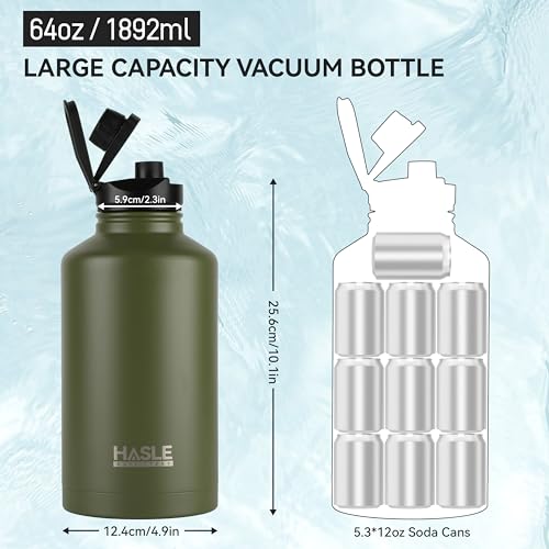 Half Gallon Insulated Water Bottles 64 oz