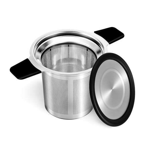 Fine Mesh Stainless Steel Reusable Tea Infuser with Double Handles