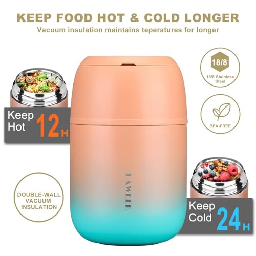17oz Insulated Food Jar with Spoon