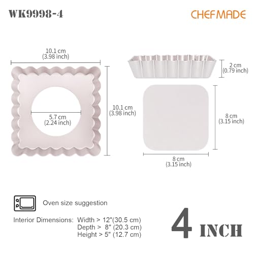 Mini Square Tart Pan Set