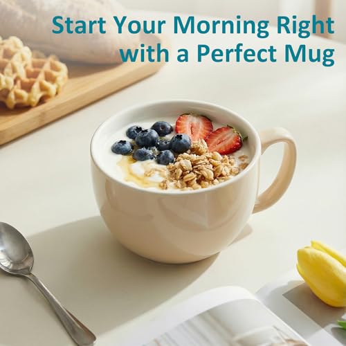 16oz Large Coffee Mugs Set of 4 (4 Count)