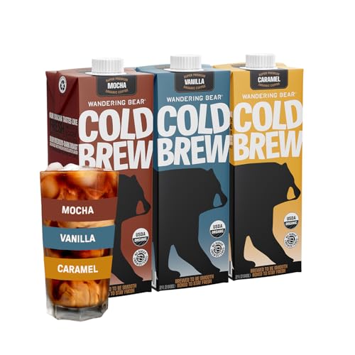 Organic Cold Brew Coffee Variety 3 Pack (96 Fl Oz)