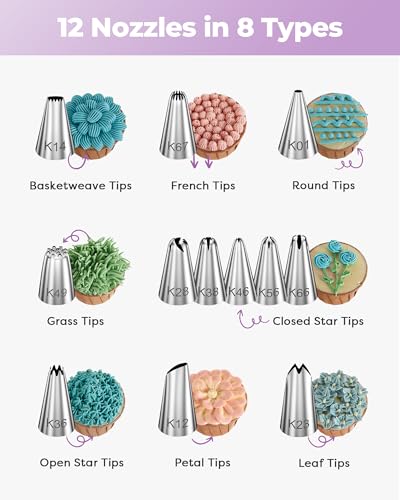 71 Cake Decorating Kit Baking Supplies Tools for Beginners & Pros (71 Count)