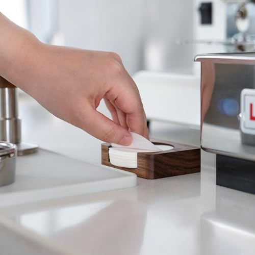 Wood Espresso Paper Filter Holder Stand 58mm