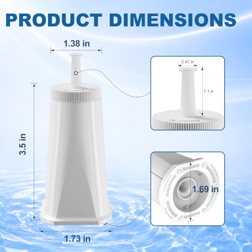 Replacement Water Filter for Breville Barista Touch Espresso Machine BES880