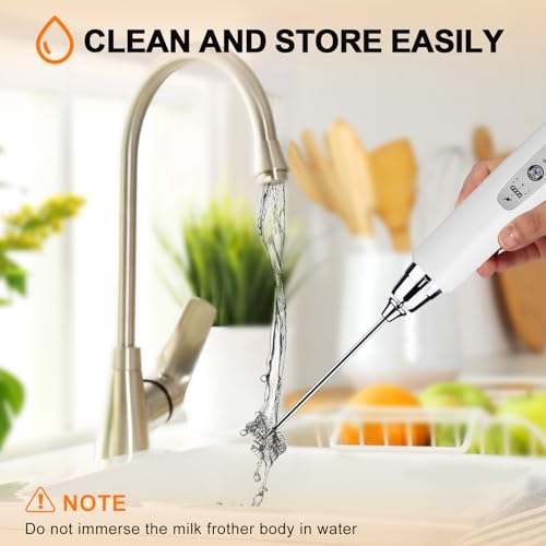 Handheld Milk Frother Wand for Coffee