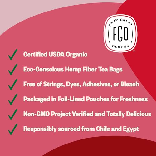 Organic Rosehips Tea (20 Count)