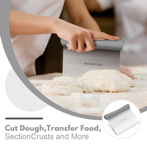 Multi Purpose Stainless Steel Bench Scraper Dough Blender & Pastry Cutter