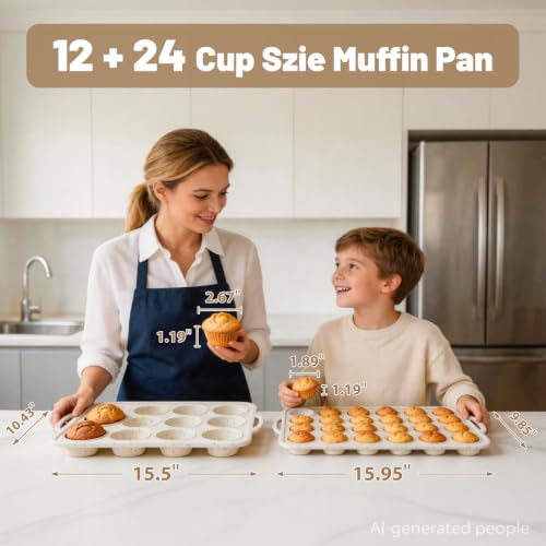 Silicone Mini Muffin Pan Set (2 Count)
