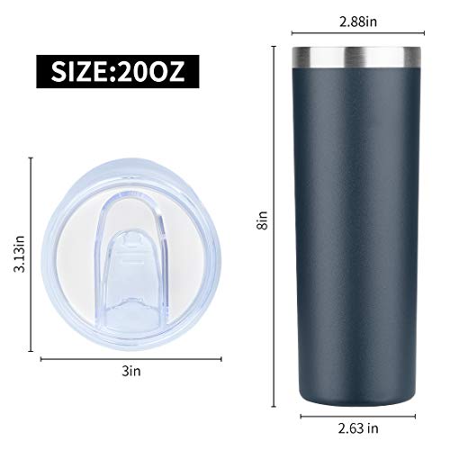 20 oz Skinny Tumblers Bulk Set (4 Count)