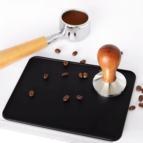 Non Slip Silicone Espresso Coffee Tamper Mat 5.9x7.87inch Coffee Powder Pad Coffee Press Counter Mat Espresso Machine Tamp Mat Tamping Mat for Barista Tools and Accessories