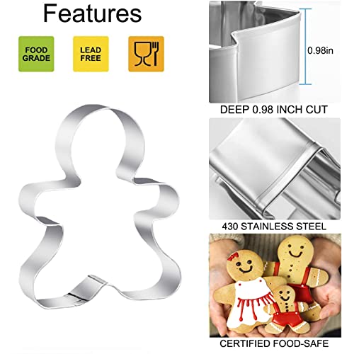 3PCS Gingerbread Man Cookie Cutters