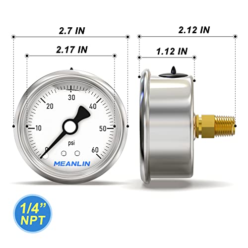 0~60Psi Stainless Steel 1