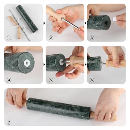 Indian Natural Marble Rolling Pin