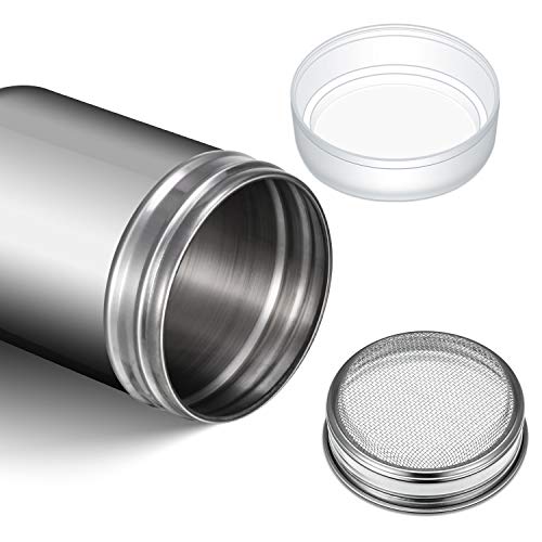72 Pieces Coffee Decoration Stencils Latte Art Template Coffee Mold Tool with 2 Latte Art Pen 2 Dusting Jars Mesh Powder Shaker for Cake Cookie Decorating Oatmeal Cappuccino Hot Chocolate (72 Count)