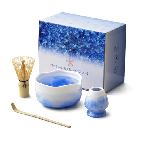Natural Crystal Flower Matcha Set