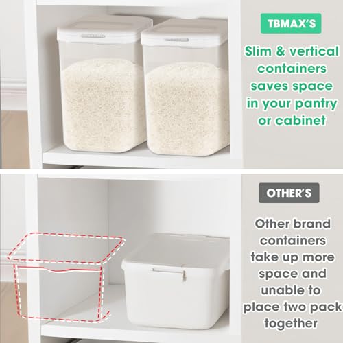 Rice Flour Storage Container with Automatic Flip
