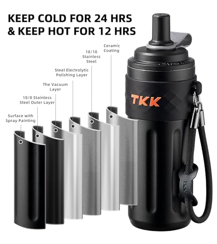 17 OZ Travel Tumbler Ceramic Lining with Straw Lid