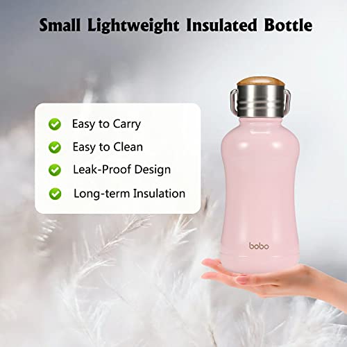Mini Insulated Water Bottle With Bamboo Lid