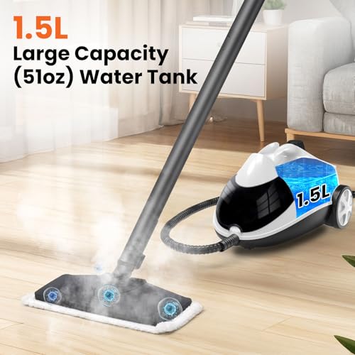 Steam Cleaner 1.5L Steamer for Cleaning Fast Heating 6