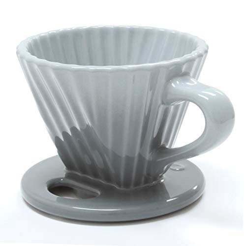 Lotus ceramic pour over coffee dripper
