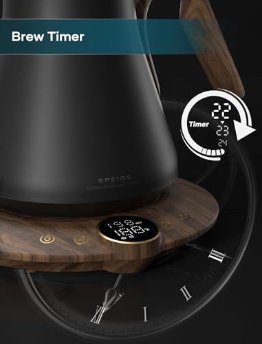 Gooseneck Electric Kettle with ±1℉ Temperature Control 0.9 Liter