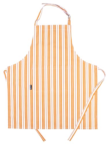 Cotton Aprons for Women with Pockets Adjustable Strap and Waist Ties Reusable Printed Aprons for Baking