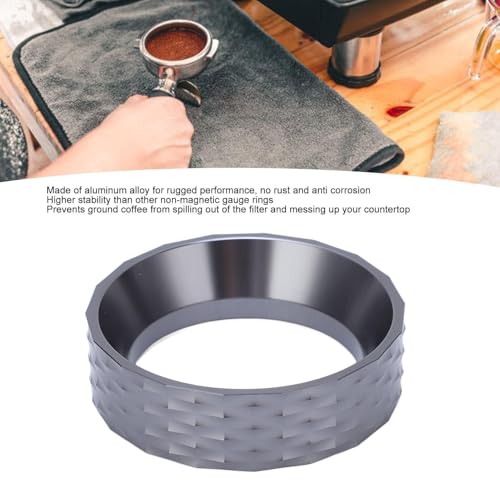 Magnetic Espresso Dosing Funnel Coffee Dosing Ring Aluminum Alloy Coffee Dosing Funnel Replacement for 51mm Portafilters