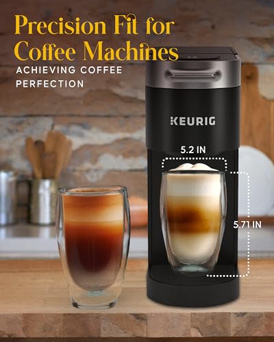 Double Walled Glass Coffee Mugs Set of 2 (2 Count)