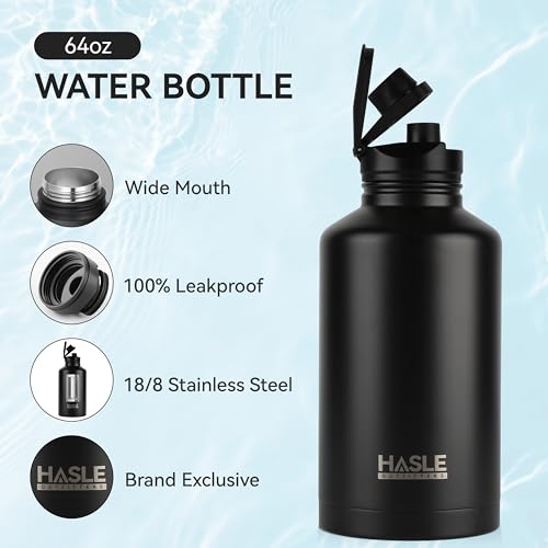 Half Gallon Insulated Water Bottles 64 oz