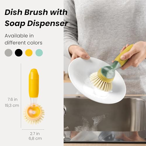 Rengo Dish Brush with Soap Dispenser