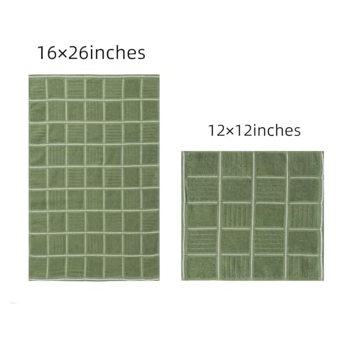 Kitchen Towels and Dishcloths Set (8 Count)